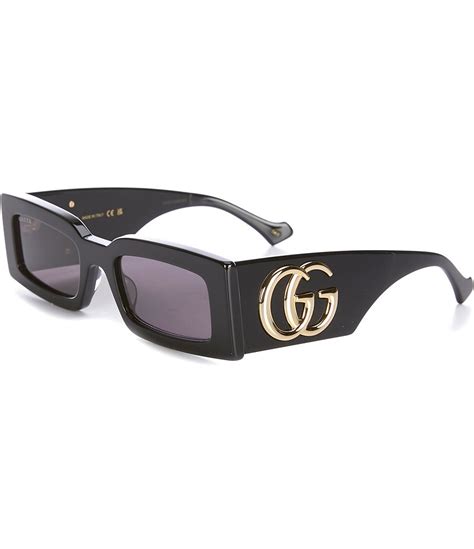 gucci 52mm rectangle optical glasses|gucci generation 53mm rectangular sunglasses.